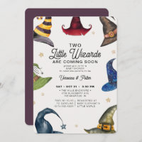 Pequeños Asistentes gemelos Halloween Baby Shower