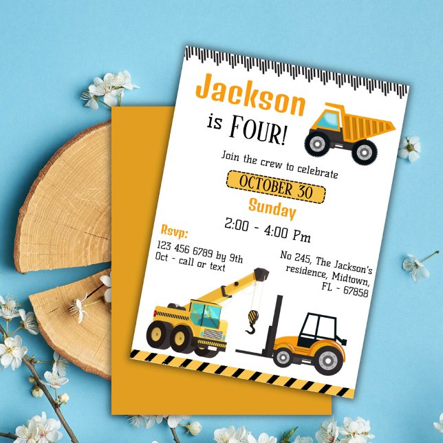 Invitación Pequeños camioneros de vertederos de construcción  (Subido por el creador)
