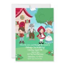 Pequeños Chicas de cuento de hadas rojas