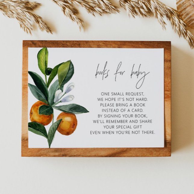 Invitación Pequeños Cítricos Baby Shower Libros para bebés (Subido por el creador)