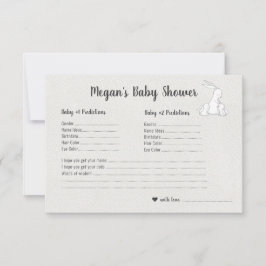 Invitación Pequeños conejitos | Juego de adivinanzas de Baby 