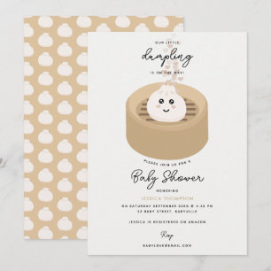 Invitación Pequeños corazones de paro Sexo Baby Shower neutra