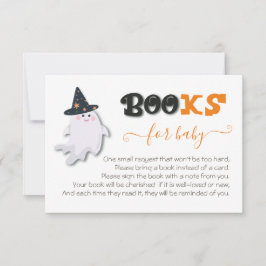 Invitación Pequeños libros fantasma de Baby Shower para bebé