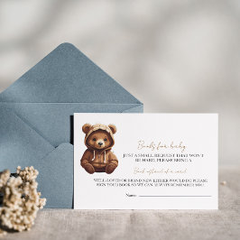 Invitación Pequeños Libros para bebés de oso fotográfico míni