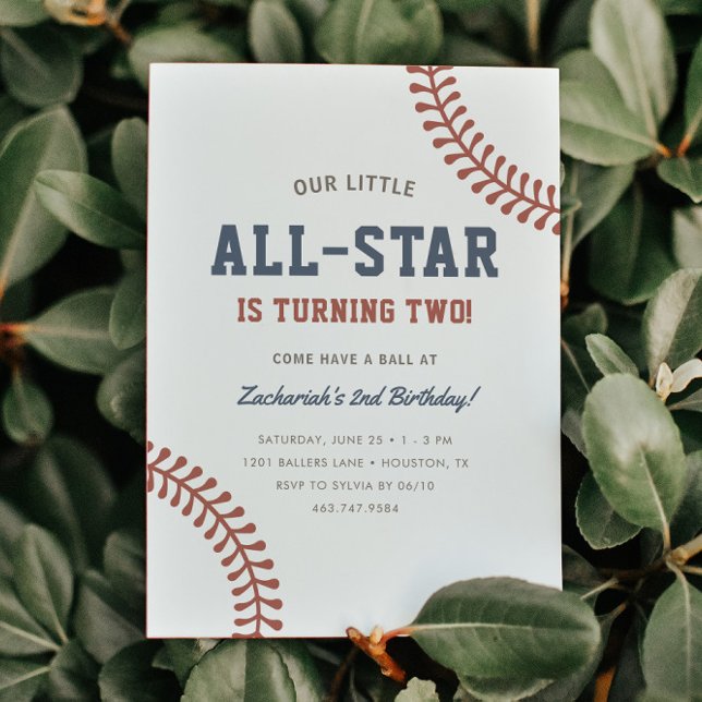 Invitación Pequeños niños de béisbol de todas las estrellas F (Subido por el creador)