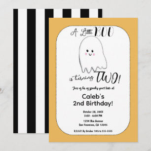 Invitación Pequeños niños fantasma en la fiesta de cumpleaños