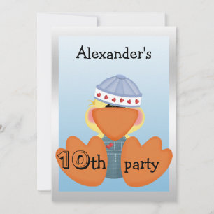 Invitación Pequeños Patos, Corazones de Amor y Barcos Cumplea