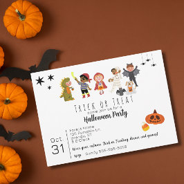 Invitación Pequeños trucos o fiestas de Halloween