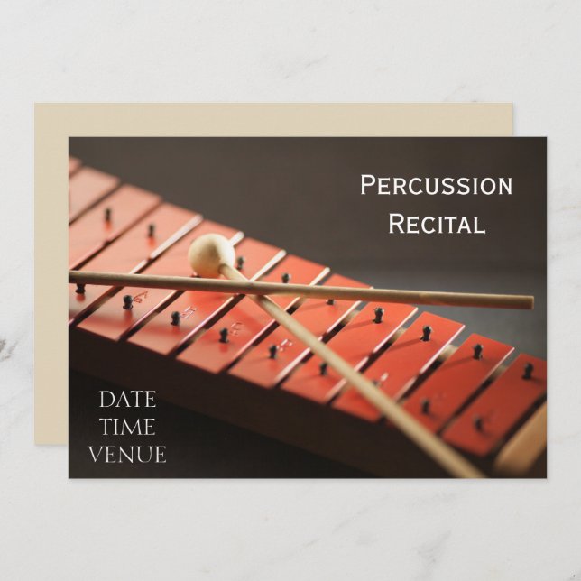 Invitación Percusión Considerando (Anverso / Reverso)