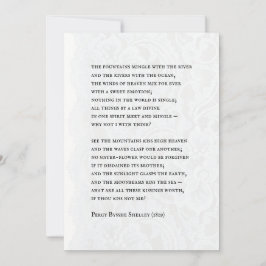Invitación Percy - Romantic Poem Wedding Invitation