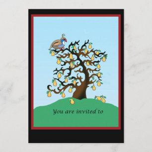 Invitación Perdiz en un árbol perverso