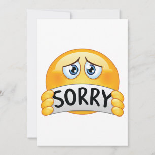 Invitación Perdón Emoticon