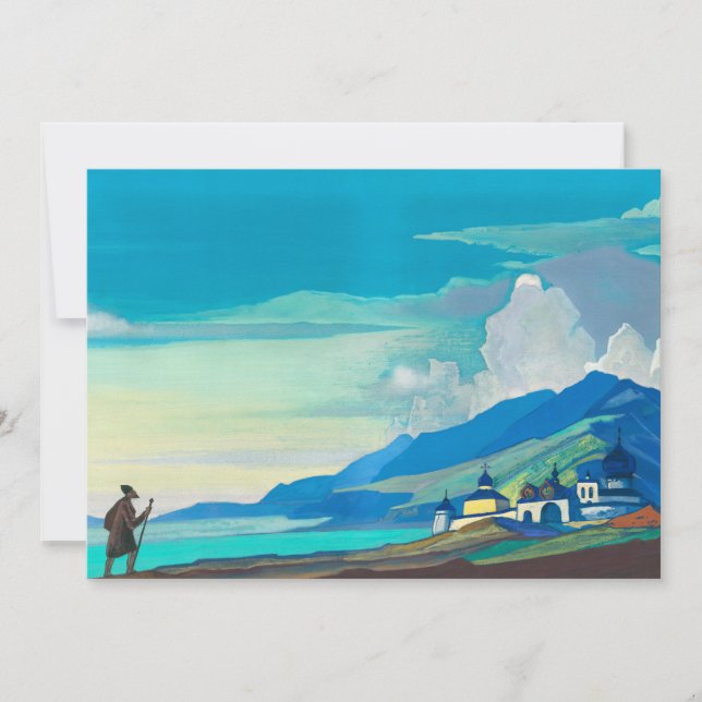 Invitación Peregrino de la Ciudad Radiante de Nicholas Roeric (Anverso)