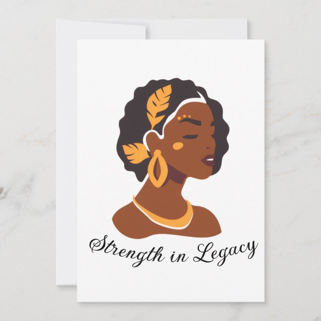 Invitación Perfect for Black History Month 2026 celebration  (Anverso)