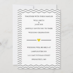 Invitación perfecta a la boda Zig Zag