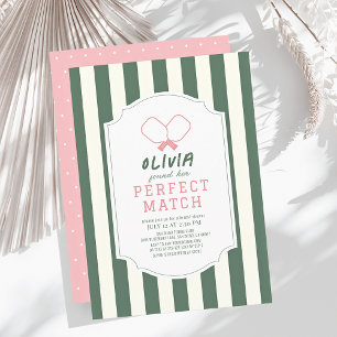 Invitación Perfecta coincidencia Picklebal Stripe Bridal Show