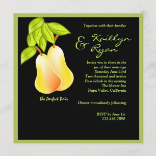 Invitación perfecta de la boda de la caída de los