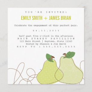 Invitación perfecta del compromiso de los pares