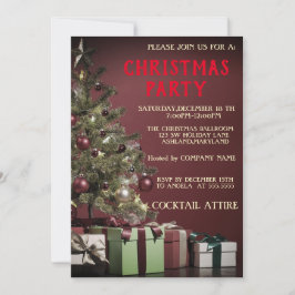 Invitación perfecta, Guay, árbol de Navidad rojo