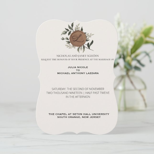 Invitación Perfectamente Invitado (Anverso de pie)