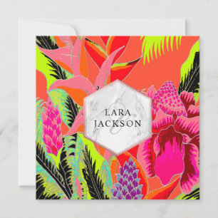 Invitación Perfectamente tropical/jengibre/coco/ti