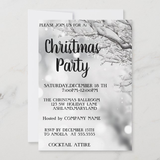 Invitación Perfecto, asombroso Navidad de espárragos (Anverso)
