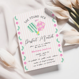 Invitación Perfecto cerilla de pelota de bolas