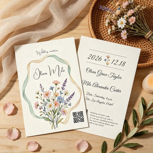 Invitación Perfecto para bodas de jardín, boho y campo (Subido por el creador)