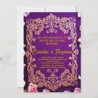 Invitación Perfecto para Clásico, Romántico o Lujo