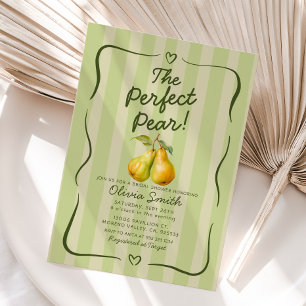 Invitación Perfecto Pear Bridal Shower Retro