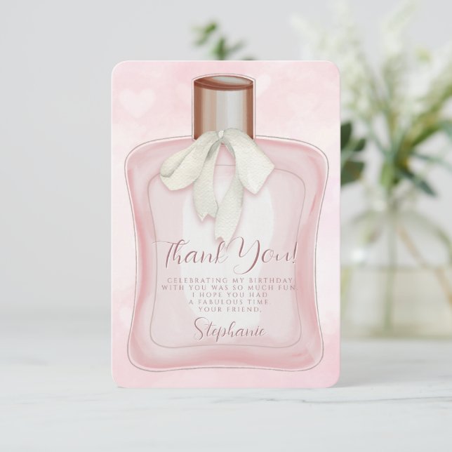 Invitación Perfume Glam Fiesta (Anverso de pie)