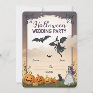 Invitación Pergamino de boda gótico vintage