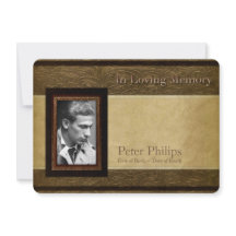 Pergamino de cuero Faux Servicio Memorial de Fotog