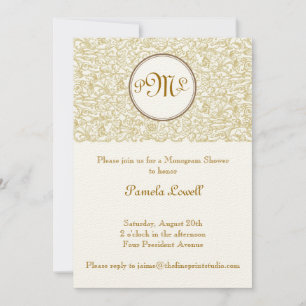Invitación Pergamino de salto de oro