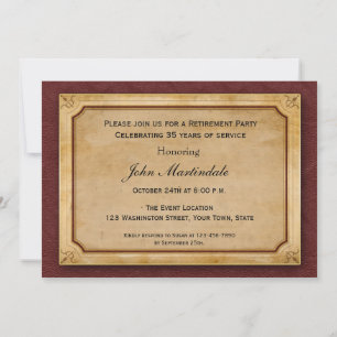 Invitación Pergamino, estilo corporativo