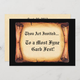 Invitación Pergamino medieval