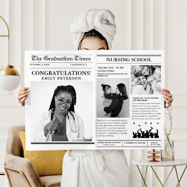 Invitación Periódico de graduación de la Escuela Minimalista  (Subido por el creador)