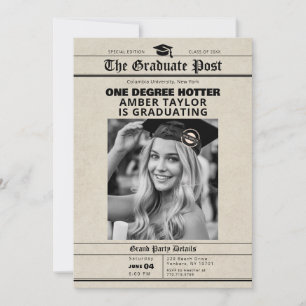 Invitación Periódico de Graduación “Un Grado Más Caliente” Fo