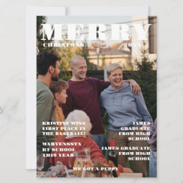 Invitación Periódico Familiar navidades + Foto De Reseña De A