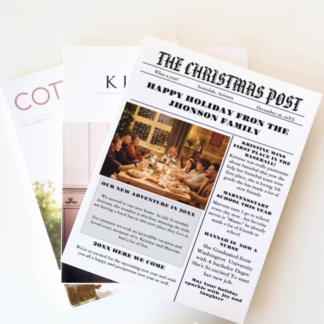 Invitación Periódico Familiar navidades + Foto De Reseña De A (Subido por el creador)