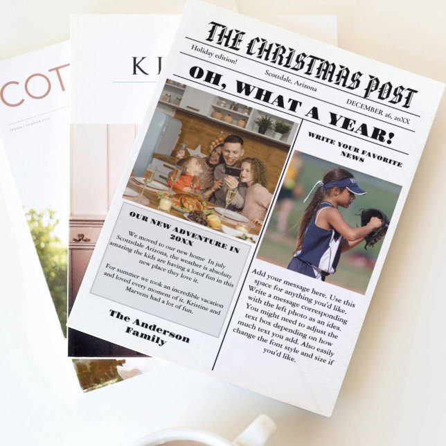 Invitación Periódico Familiar navidades + Foto De Reseña De A (Subido por el creador)