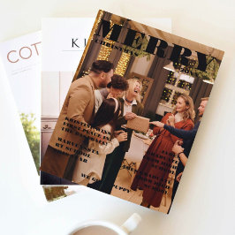 Invitación Periódico Familiar navidades + Foto De Reseña De A