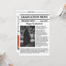 Periódico Personalizado de Graduación Edición de E