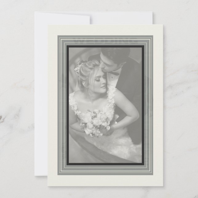Invitación Periódico Vintage Wedding (Anverso)