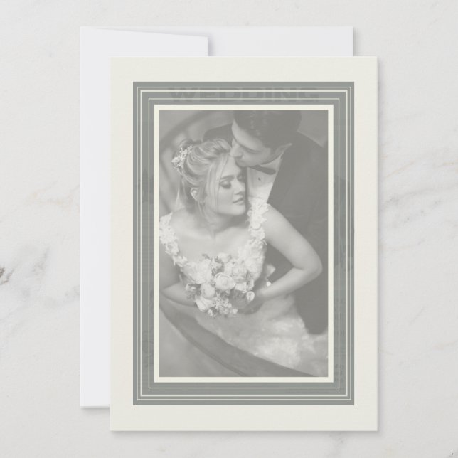 Invitación Periódico Vintage Wedding (Anverso)
