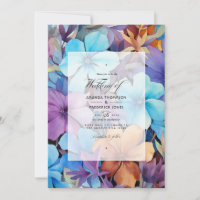 Periwinkle, turquesa y Boda marrón rojizo