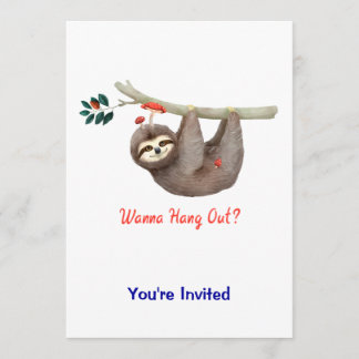 Invitación Perla colgando de la rama TEXT ¿Quieres colgar?
