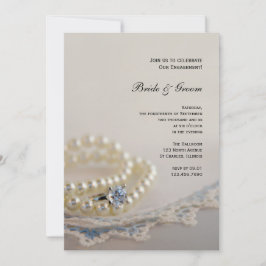 Invitación Perlas, Anillo de Diamantes, Partido de Compromiso