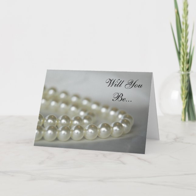 Invitación Perlas bodas Serás Mi Novia (Anverso)
