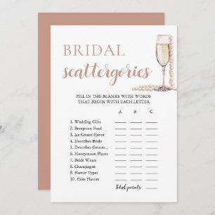 Invitación Perlas de oro y juego de batallas de novias Prosec